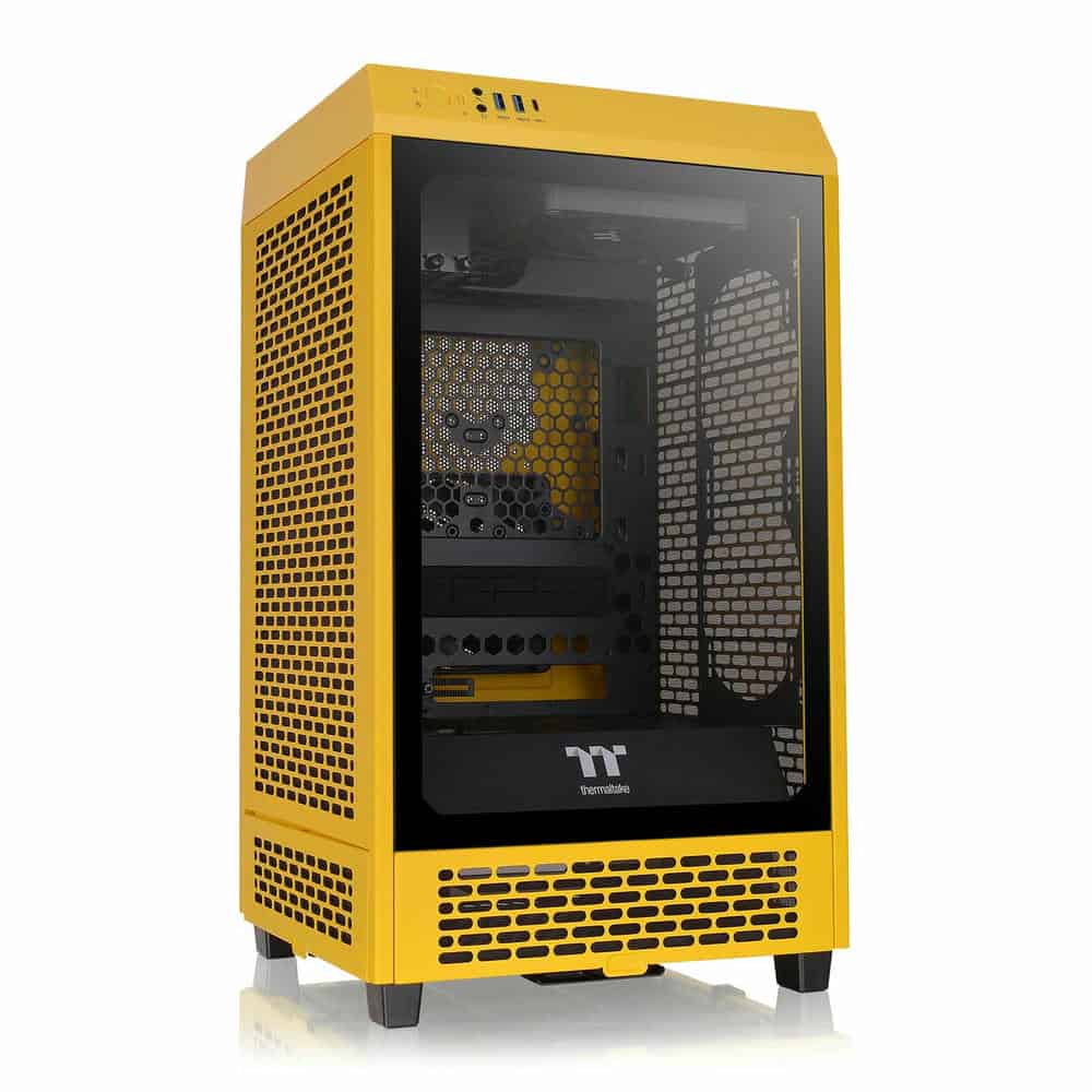 Thermaltake The Tower 200 Bumblebee mini-ITX Case Tempered Glass PC Gaming Case